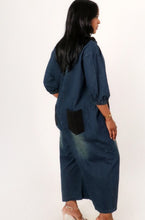 Load image into Gallery viewer, Midnight Contrast Denim Jumpsuit