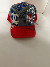 Load image into Gallery viewer, STL Glam Royalty Denim Crown Hat

