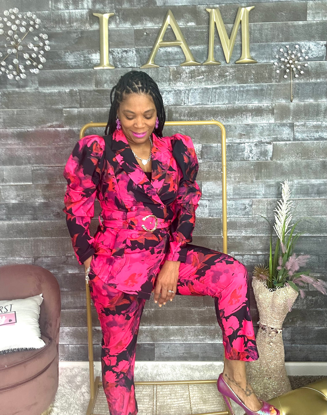 Ms. Spring Flower 2 piece suit