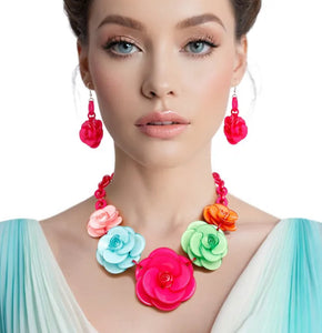 Ms. Flower Spring Multi color necklace