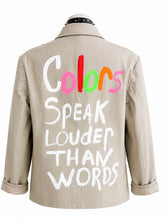 Load image into Gallery viewer, Colors Speak Louder Custom Jacket
