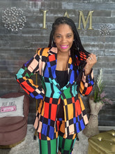 Load image into Gallery viewer, Ms. Color Block 2 Piece Suit
