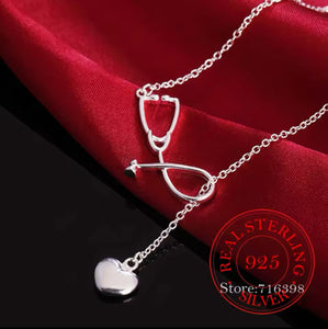Ms. Nurse Love Sterling Silver Necklace