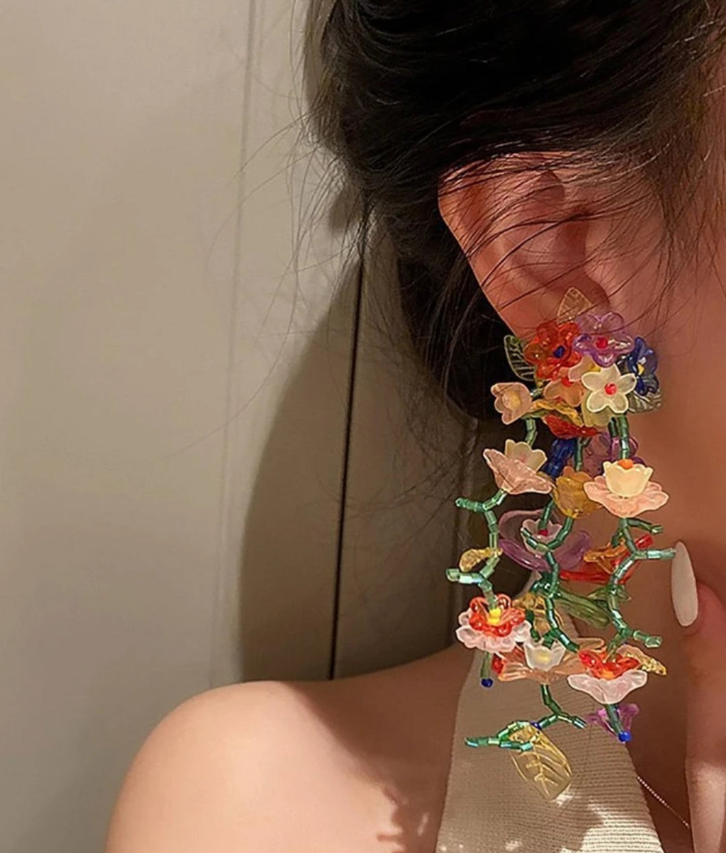Ms. Flower Power Multi Color Earrings
