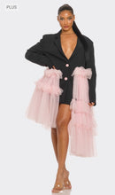 Load image into Gallery viewer, Blush Power Tulle Blazer Dress
