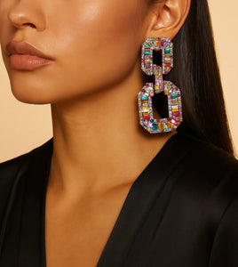 Prism Glam Statement Earrings