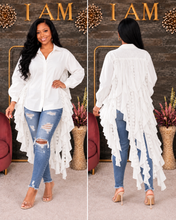 Load image into Gallery viewer, She Fringe-Business Button Down Blouse
