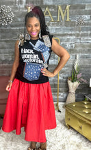 Load image into Gallery viewer, Ms. Crimson Confidence Convertible skirt/dress
