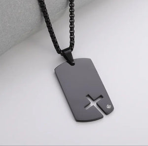 Mr. I AM A Man of Valor Stainless Steel Necklace