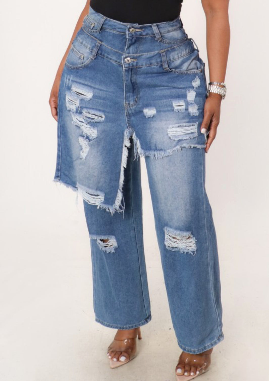 Denim Distressed Jeans