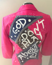 Load image into Gallery viewer, God Don’t Play About Me Custom Army Pink Blazer
