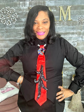 Load image into Gallery viewer, Scarlet Luxe Rhinestone Tie Necklace
