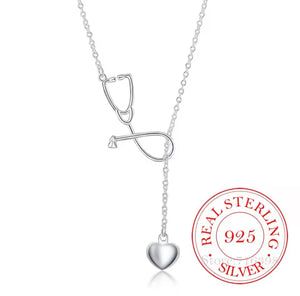 Ms. Nurse Love Sterling Silver Necklace