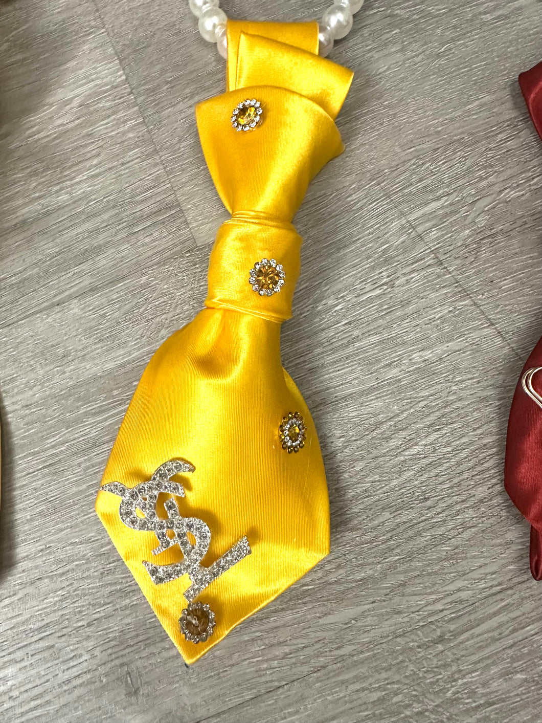 Golden Luxe Tie Necklace