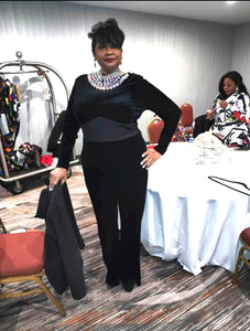 Ms. Fields Midnight Holiday Jumpsuit