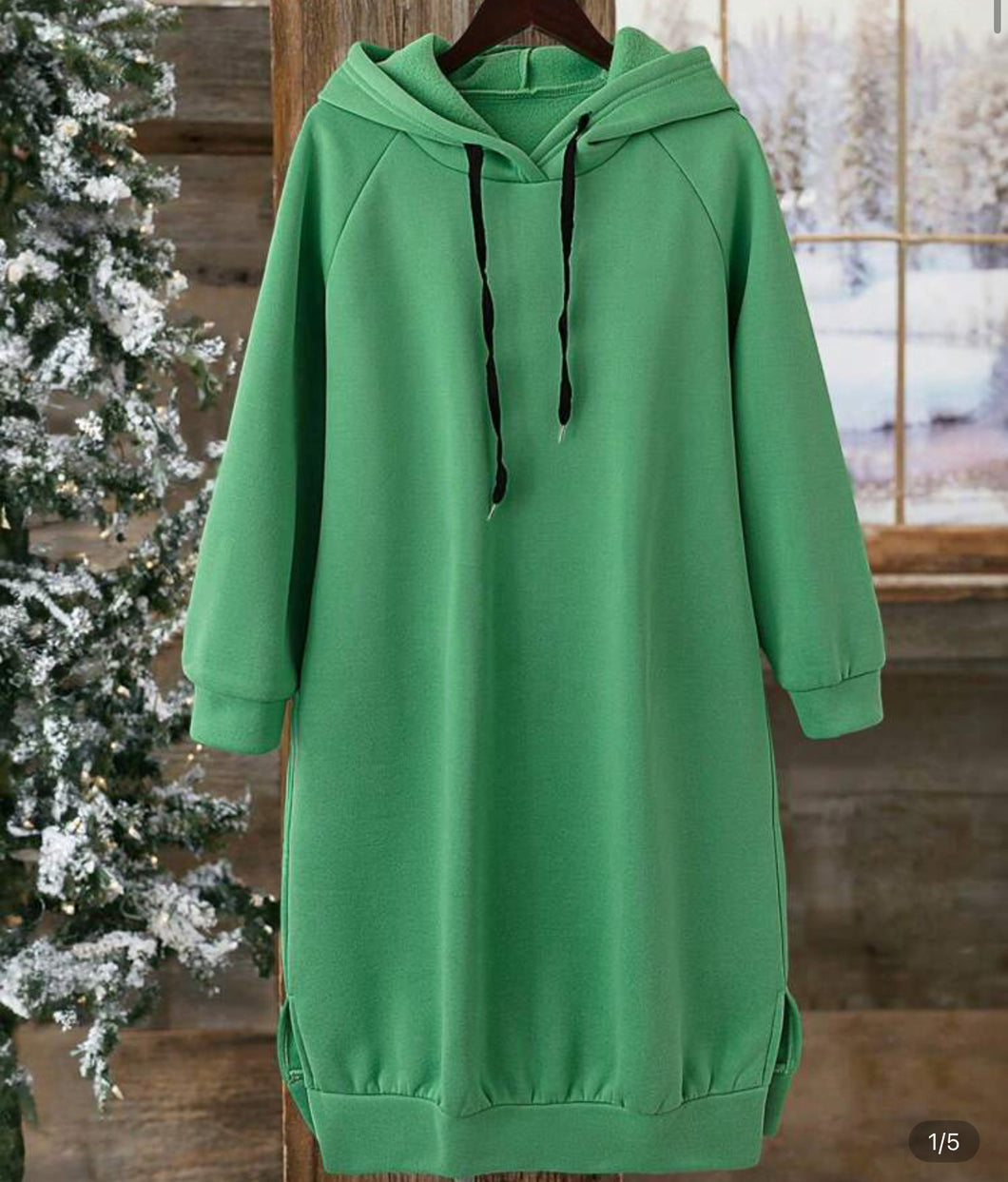 Ms. Fall-N-2 Hoodie Dress
