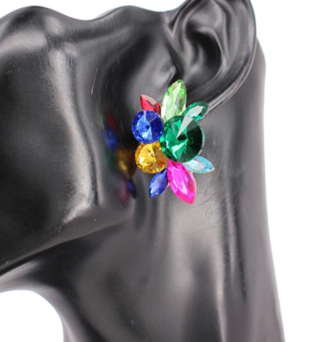 Rainbow Radiance Gem Earrings