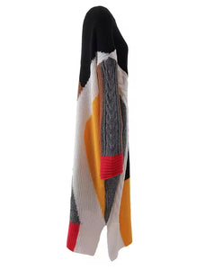Ms. Color Block Multi Color Sweater Dress