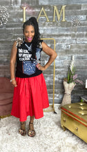 Load image into Gallery viewer, Ms. Crimson Confidence Convertible skirt/dress
