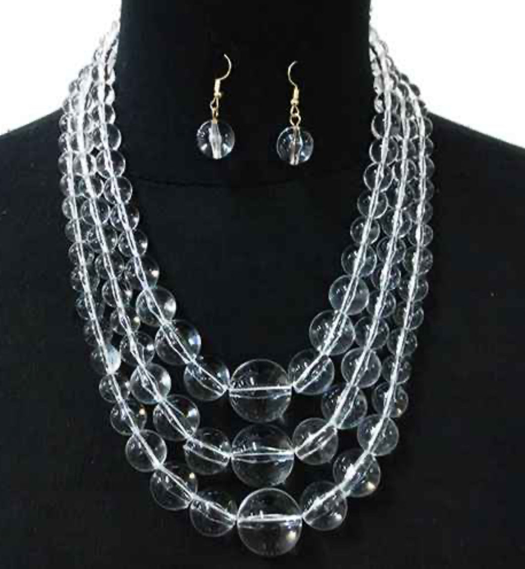 Crystal Clarity Statement Necklace