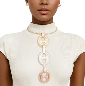 Ms. Mixed Metal Anchor Necklace
