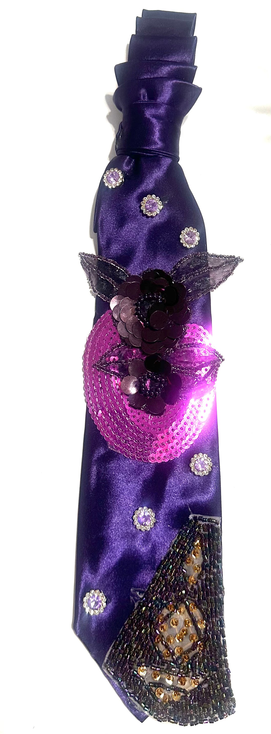 “Purple Reign Tie” Necklace