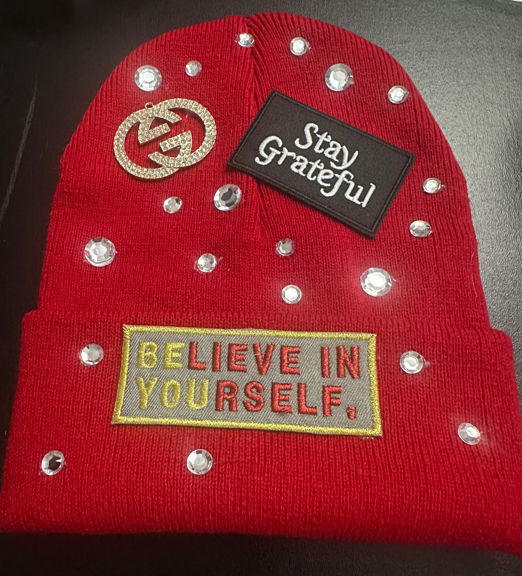 Ms. Skully Custom Hat (Red)