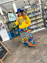 Load image into Gallery viewer, Ms. Retro Royal Wide-Leg Palazzo Pants”
