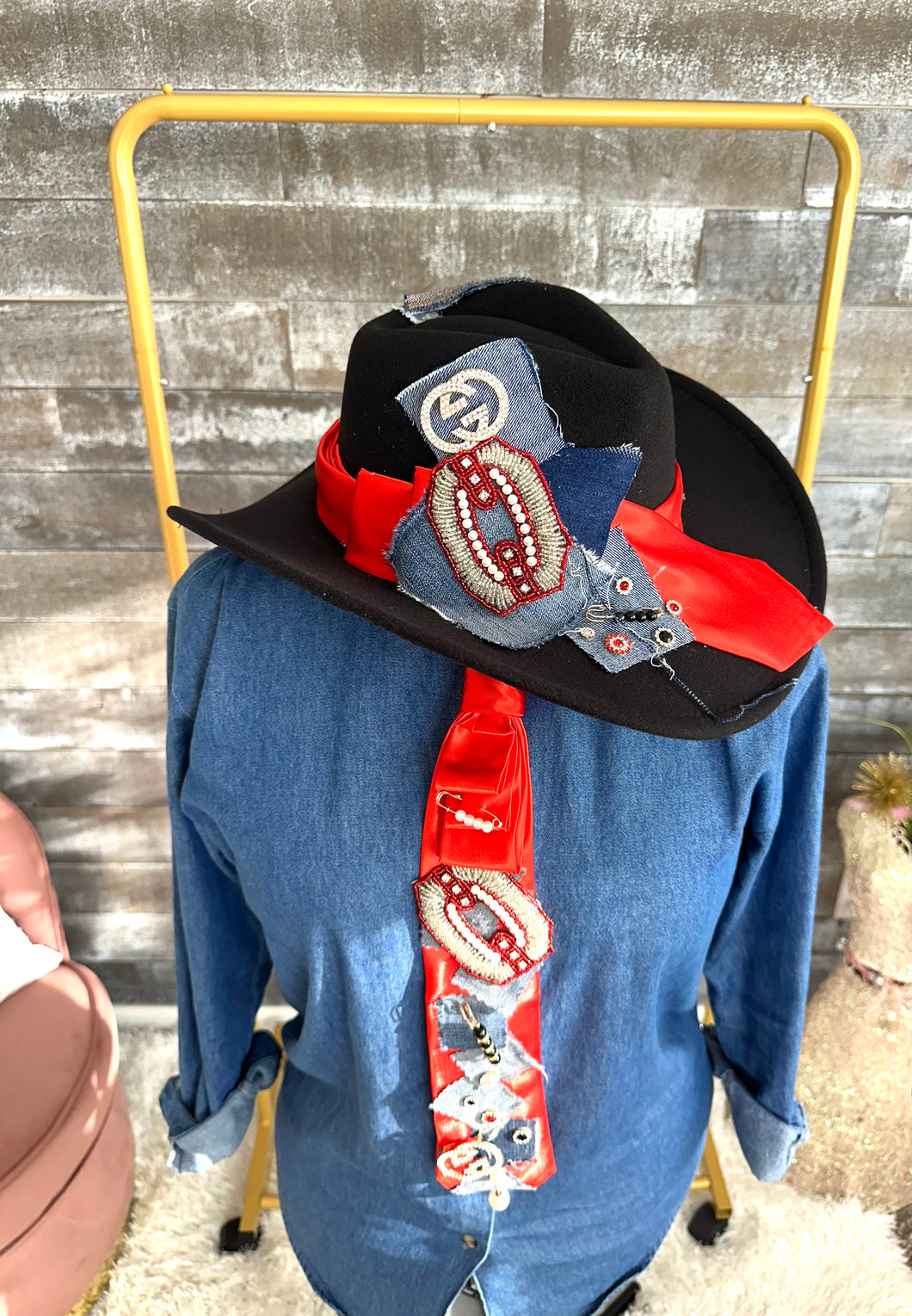 The Denim Royalty Statement Fedora Hat