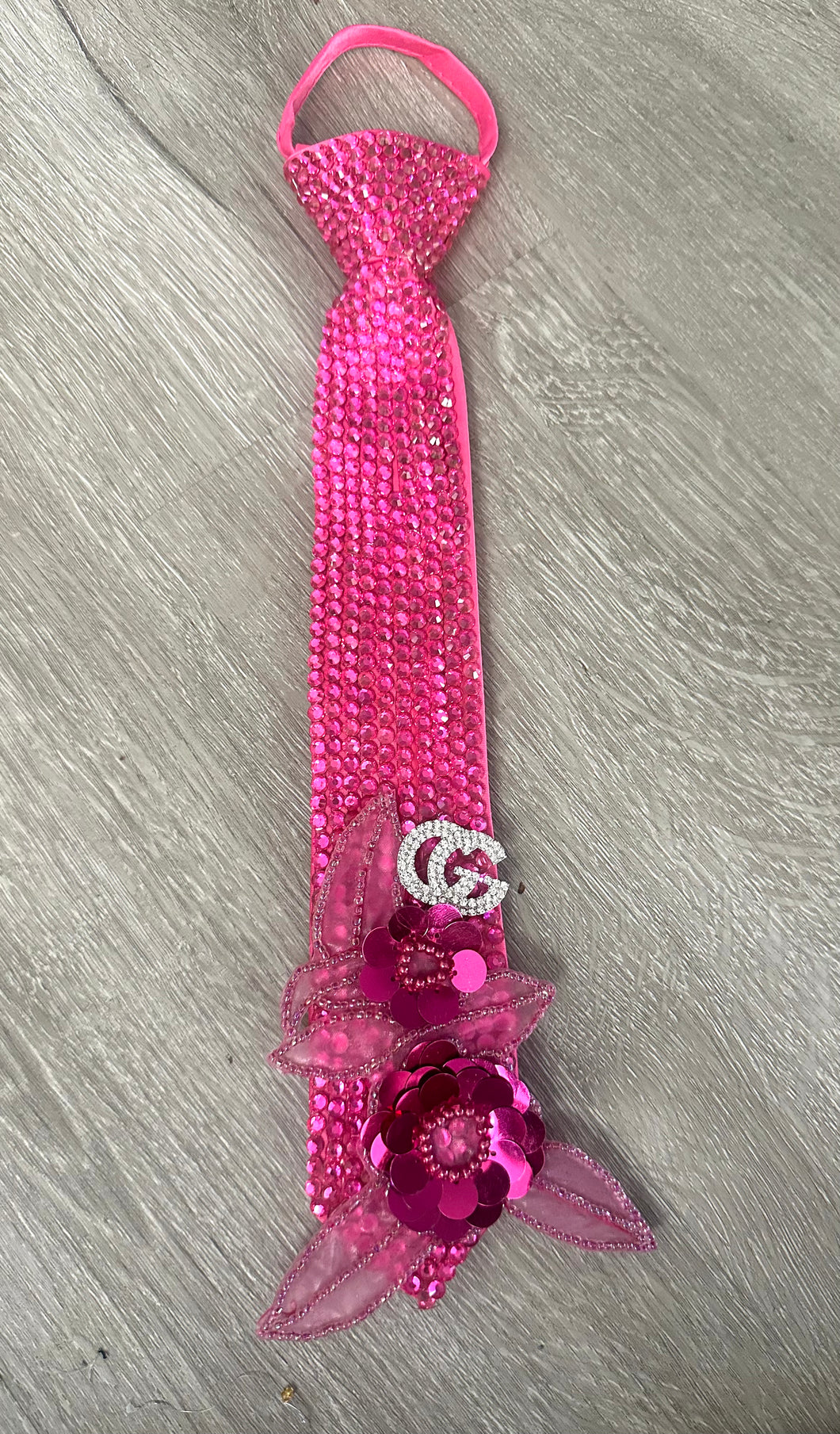 💖 Glamour Bloom Crystal Tie/Necklace