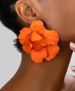 Ms. Orange flower Earrings