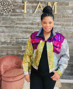 Ms. Malikah Multi Color Sequin Jacket