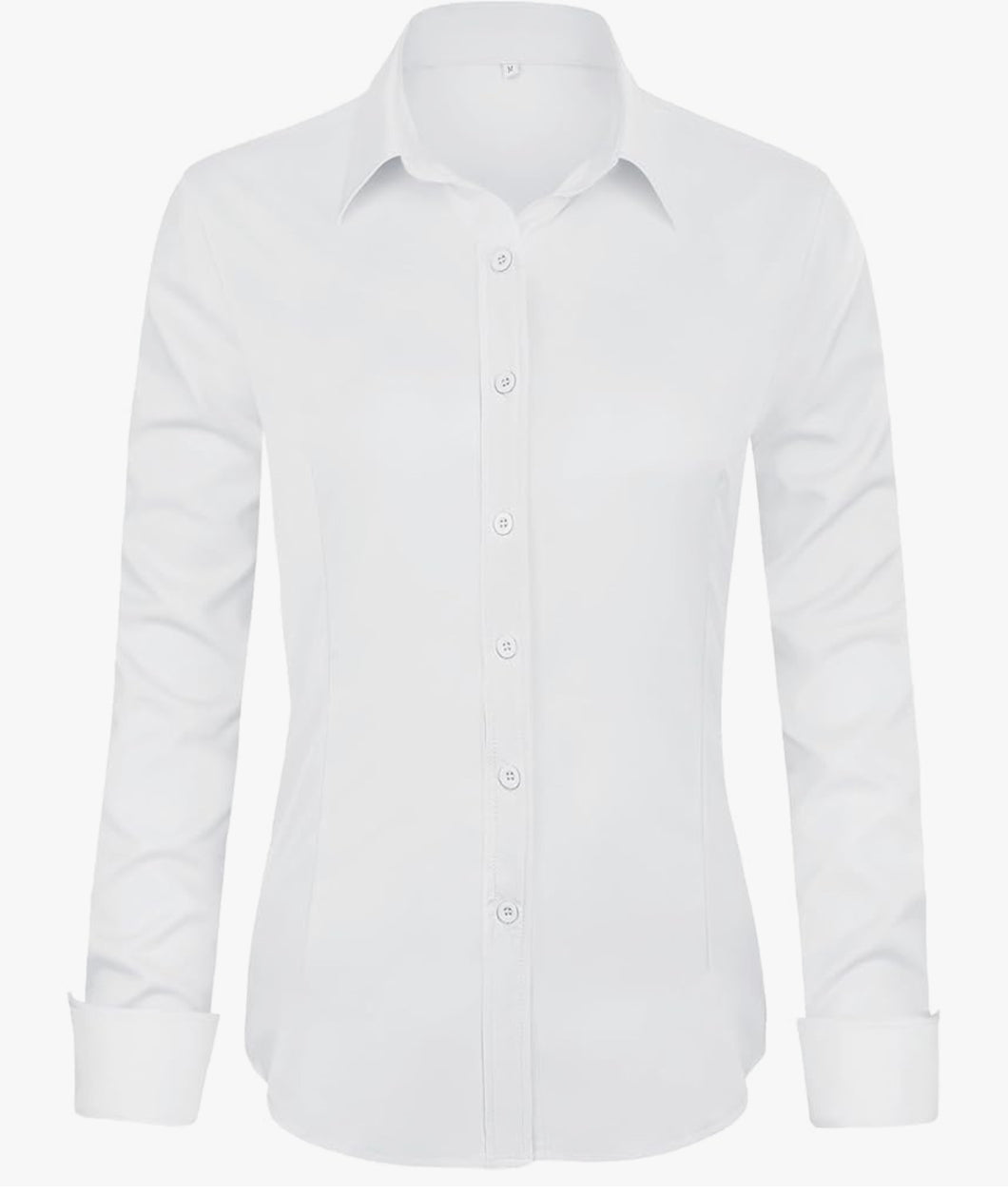 Classic White Button-Down Blouse