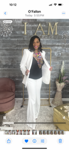 Ms. Tux white 2 piece suit