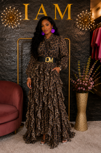 Load image into Gallery viewer, Ms. Leopard Flounce Dress
