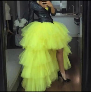 Ms. Bright Yellow Tulle Girl