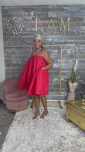 Load and play video in Gallery viewer, Ms. Crimson Confidence Convertible skirt/dress

