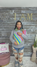Load and play video in Gallery viewer, Color Me Confident Zipper Sweatshirt
